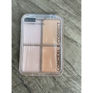 Beauty Treats Conceal & Correct 4 Color Cream Concealer Palette Item 747 NEW